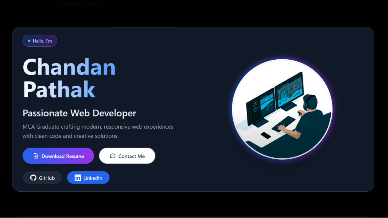 Portfolio Website Project Screenshot
